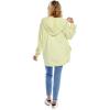 Mud Pie Men’s Stiles Women’s Cocoon Hoodie Cardigan(Lime)