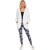 Mud Pie Men’s Stiles Women’s Cocoon Hoodie Cardigan(White)