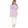 Mud Pie Stiles Women’s Cocoon Hoodie Cardigan, Lilac, One Size