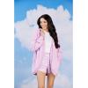 Mud Pie Stiles Women’s Cocoon Hoodie Cardigan, Lilac, One Size