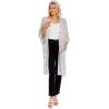 Mud Pie Women’s Mona Oversized Cardigan, Gray, One Size