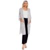 Mud Pie Women’s Mona Oversized Cardigan, Gray, One Size