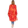 Mud Pie Women’s Mud Pie Tuscany Women’s Tie-dye Lightweight Kimono(Coral)