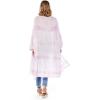 Mud Pie Women’s Mud Pie Tuscany Women’s Tie-dye Lightweight Kimono(Lilac)