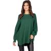 Mud Pie Womens Mud Pie Women Astrid Ribbed Sweater(Green)