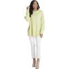 Mud Pie Womens Mud Pie Women Astrid Ribbed Sweater(Lime)