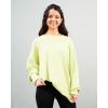 Mud Pie Womens Mud Pie Women Astrid Ribbed Sweater(Lime)