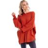 Mud Pie Womens Mud Pie Women Astrid Ribbed Sweater(Rust)
