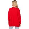 Mud Pie Women’s Mud Pie Women Sparkle Sweater(Red)