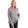 Mud Pie Women’s Mud Pie Women’s Penn Knit Top(Grey)