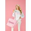 Mud Pie Women’s Women’s Mama Sparkle Sweatshirt(Pink)