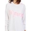 Mud Pie Women’s Women’s Mama Sparkle Sweatshirt(Pink)