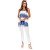 Mud Pie Channing Women’s Tie Dye Tank(Navy)