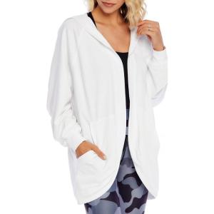 Mud Pie Men’s Stiles Women’s Cocoon Hoodie Cardigan(White)