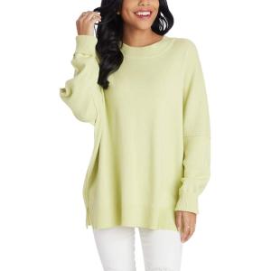 Mud Pie Womens Mud Pie Women Astrid Ribbed Sweater(Lime)