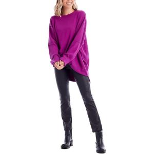 Mud Pie Womens Mud Pie Women Astrid Ribbed Sweater(Magenta)