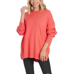 Mud Pie Womens Mud Pie Women Astrid Ribbed Sweater(Pink)