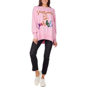 Mud Pie Women’s Mud Pie Women Sparkle Sweater(Pink)