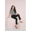 Mud Pie Women’s Opal Women’s High Rise Straight Leg Jeans(Black)