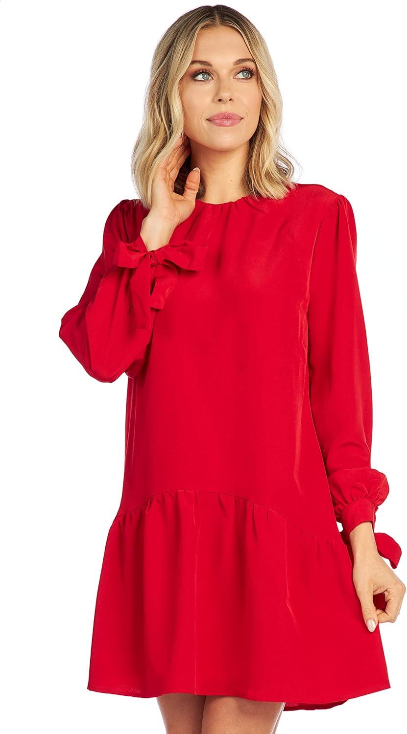 image:imageMud Pie Merritt Flounce Womens DressRed