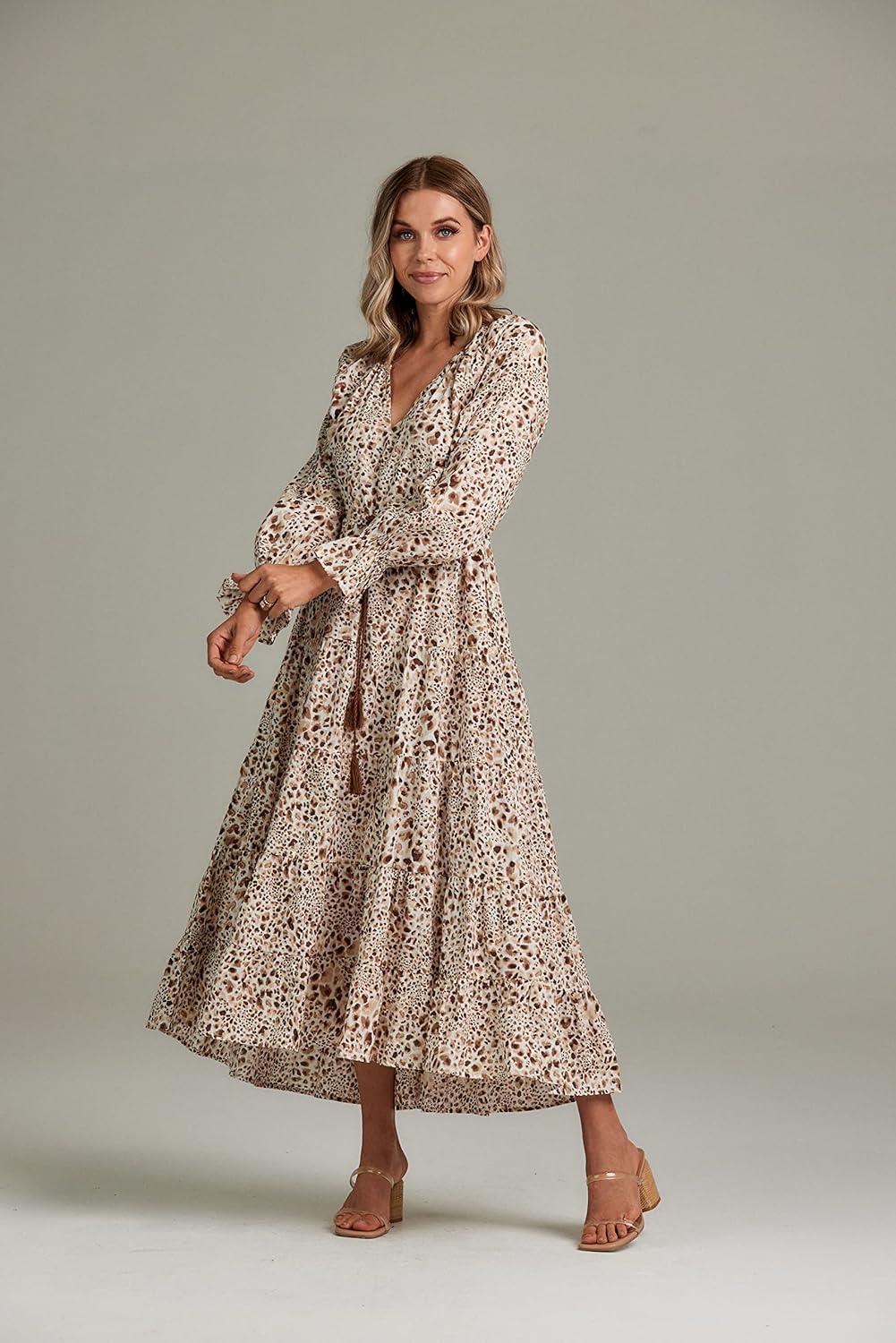 image:imageMud Pie Womens Dolan Maxi DressTan