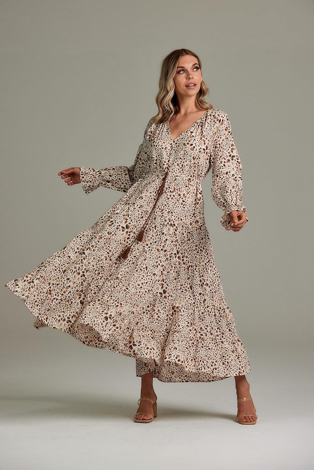 image:imageMud Pie Womens Dolan Maxi DressTan