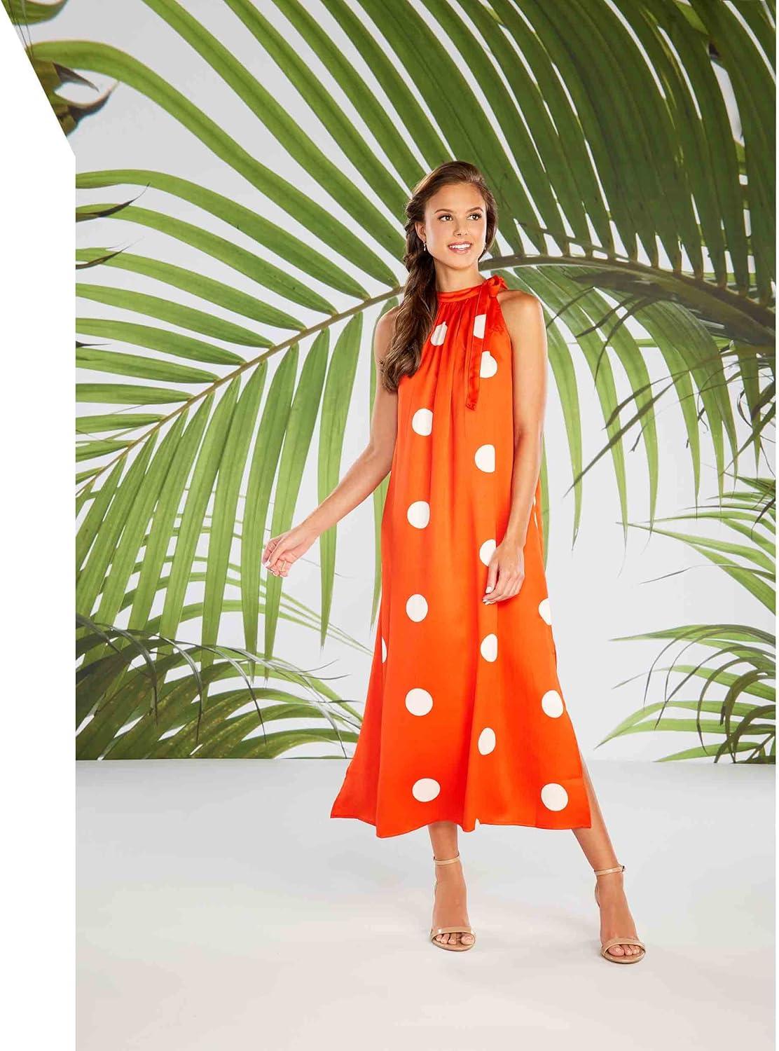 image:imageMud Pie Womens Mud Pie Lowe Womens Sleeveless Maxi DressOrange