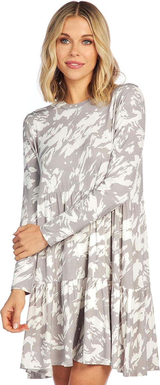image:imageMud Pie Womens Mud Pie Minnie Tiered Womens DressGray