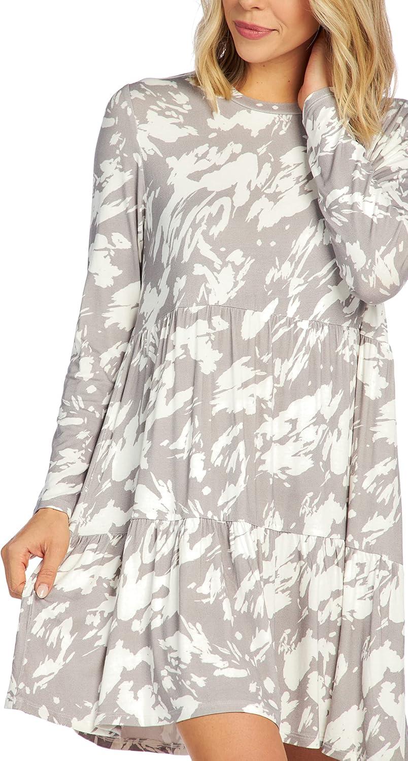 image:imageMud Pie Womens Mud Pie Minnie Tiered Womens DressGray