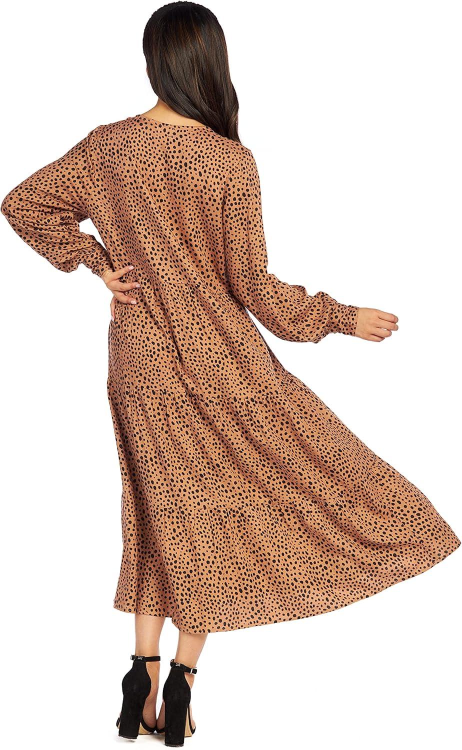 image:imageMud Pie Womens Mud Pie Petal Tiered Womens Maxi DressTan