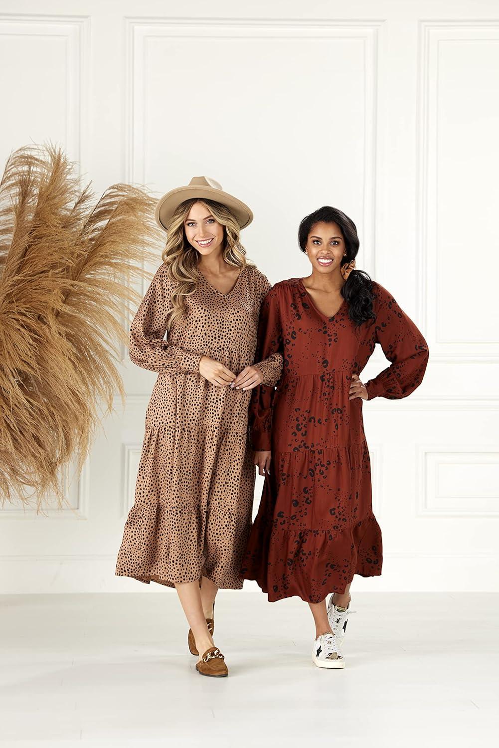 image:imageMud Pie Womens Mud Pie Petal Tiered Womens Maxi DressTan