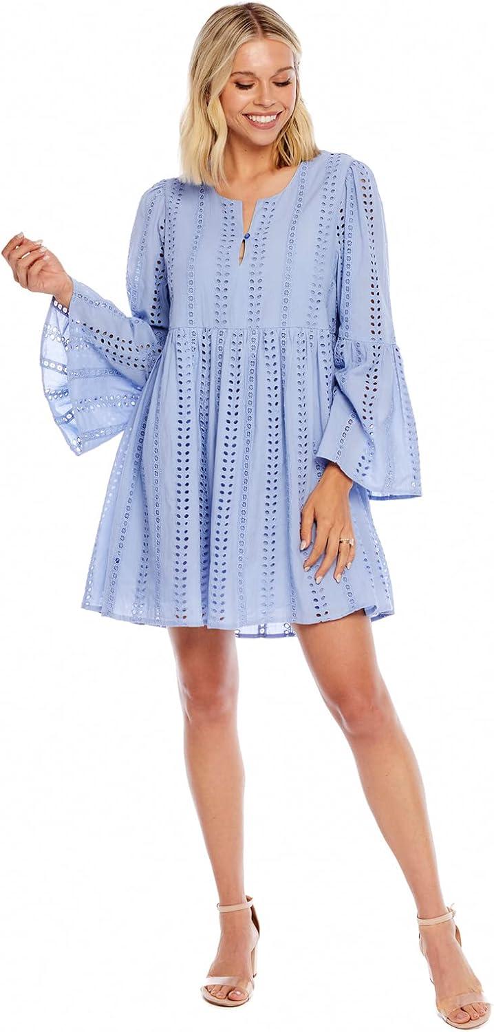 image:imageMud Pie Womens Raylee Eyelet DressBlue