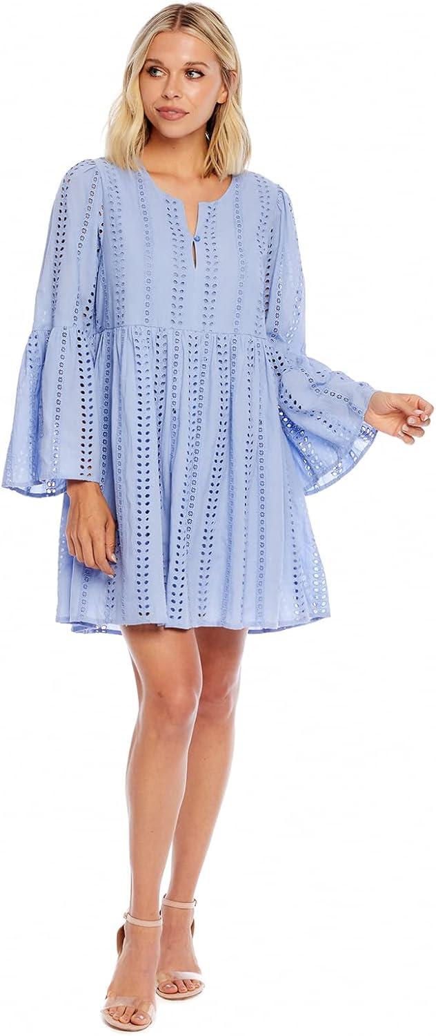 image:imageMud Pie Womens Raylee Eyelet DressBlue