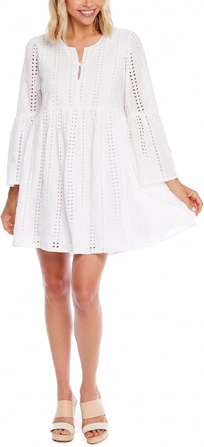 image:imageMud Pie Womens Raylee Eyelet DressWhite