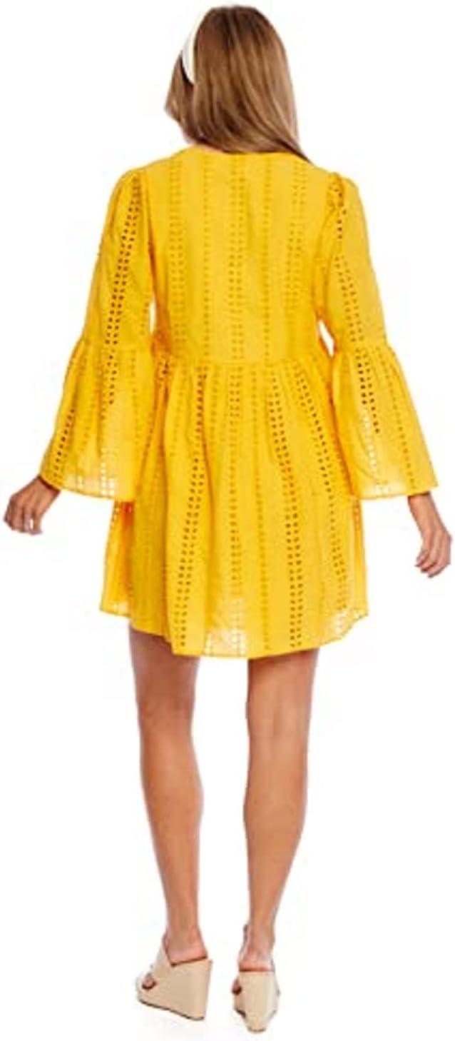 image:imageMud Pie Womens Raylee Eyelet DressYellow