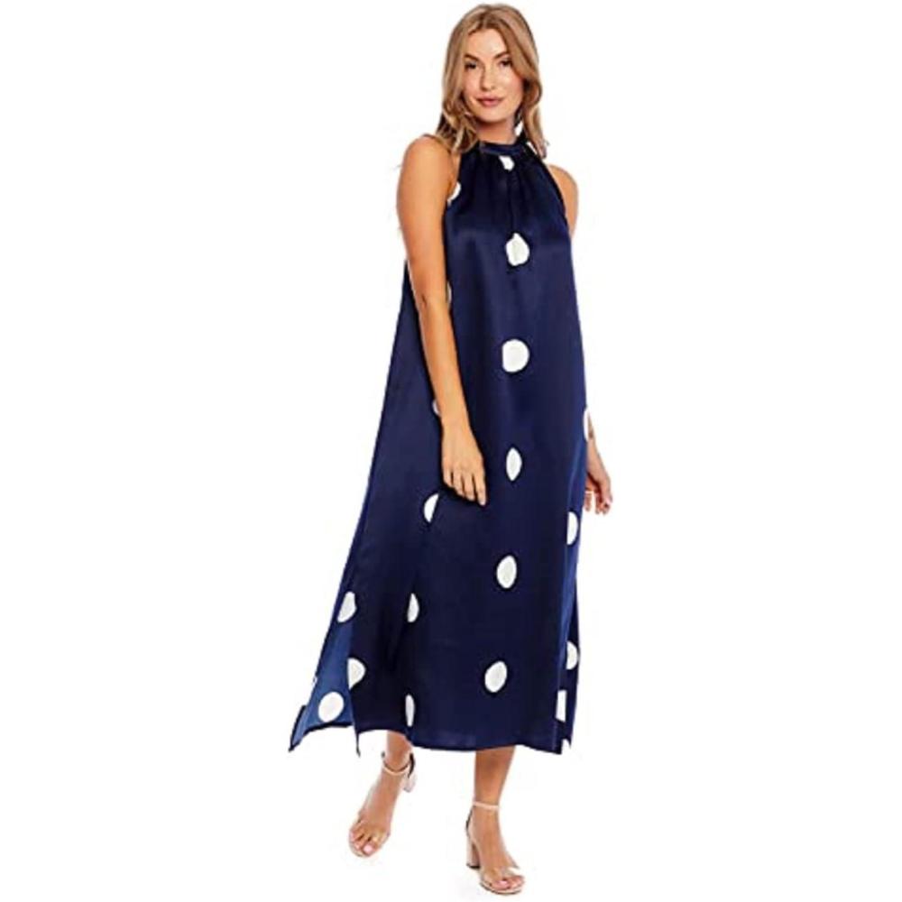 image:imageMud Pie Womens Mud Pie Lowe Womens Sleeveless Maxi DressNavy