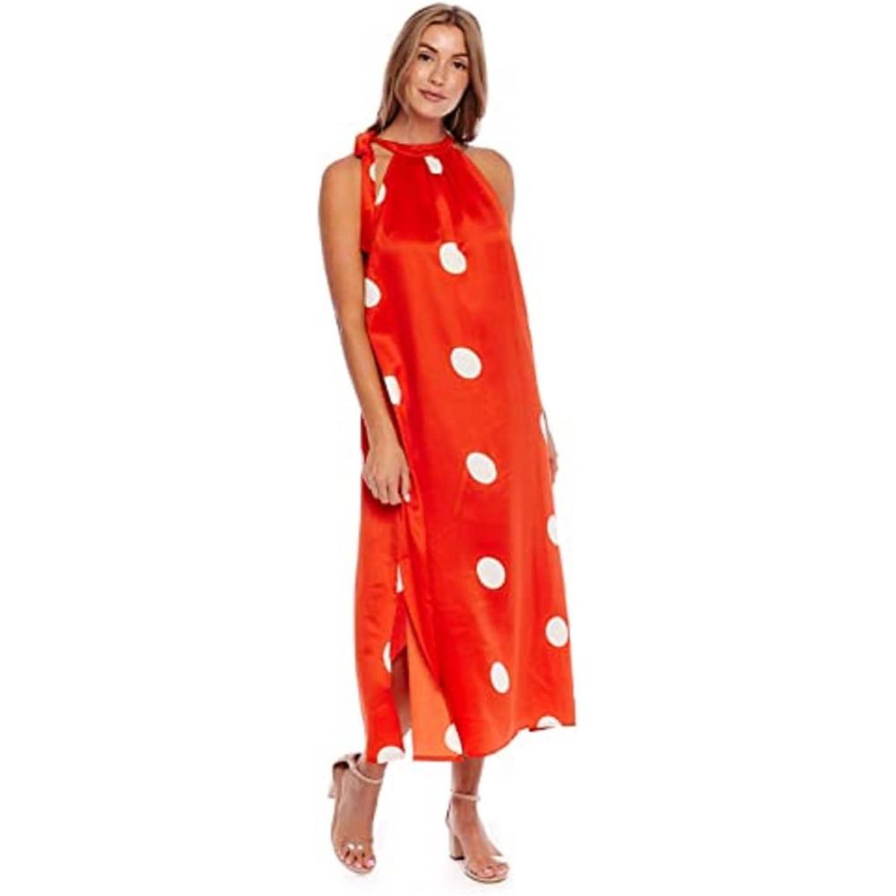 image:imageMud Pie Womens Mud Pie Lowe Womens Sleeveless Maxi DressOrange