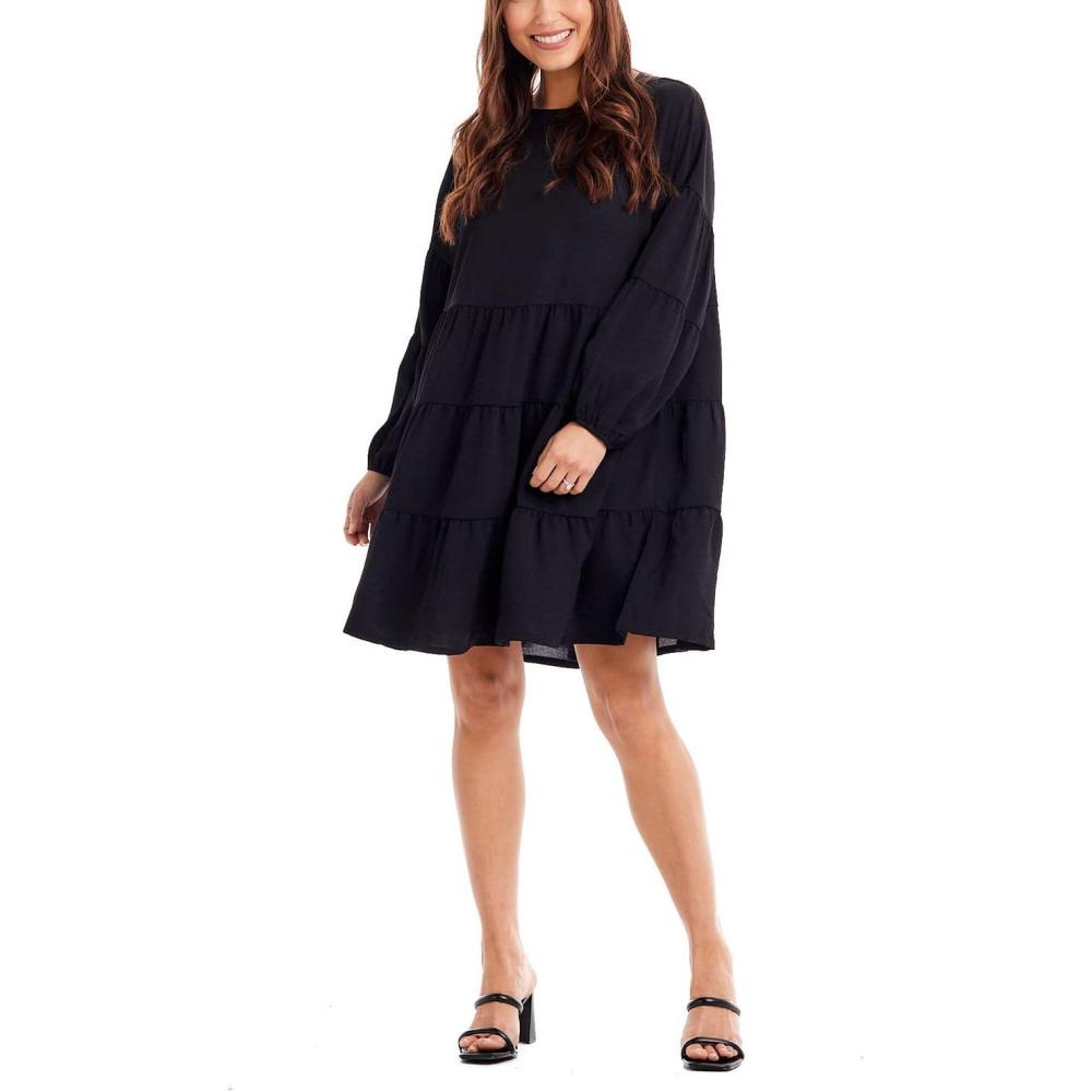 image:imageMud Pie Womens Mud Pie Womens Dallas Tiered DressBlack