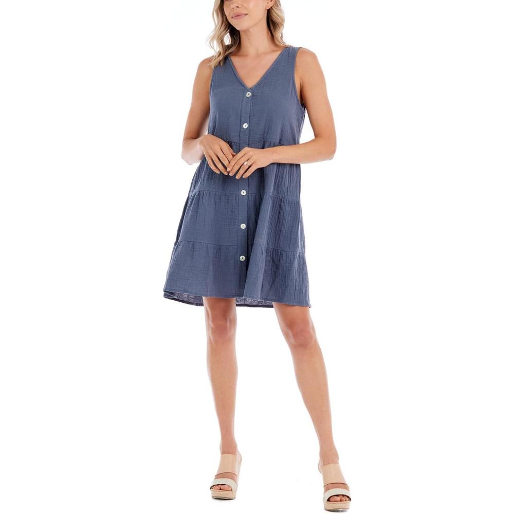 image:imageMud Pie Womens Mud Pie Womens Mindy Tiered DressStonewash