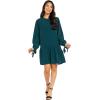 Mud Pie Merritt Flounce Womens Dress(Green)