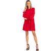 Mud Pie Merritt Flounce Womens Dress(Red)