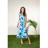 Mud Pie Women’s Annie Mock-Neck Dress(Blue)