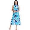 Mud Pie Women’s Annie Mock-Neck Dress(Blue)