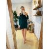 Mud Pie Women’s Aria Women’s Cold Shoulder Long Sleeve Dress(Green)
