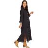 Mud Pie Women’s Clemmy Womens Maxi Dress(Black)