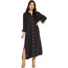 Mud Pie Women’s Clemmy Womens Maxi Dress(Black)