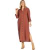 Mud Pie Women’s Clemmy Womens Maxi Dress(Rust)
