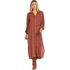 Mud Pie Women’s Clemmy Womens Maxi Dress(Rust)