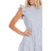 Mud Pie Women’s Dewberry Women’s Sleeveless Tiered Flounce Dress(Blue)