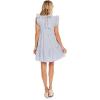 Mud Pie Women’s Dewberry Women’s Sleeveless Tiered Flounce Dress(Blue)